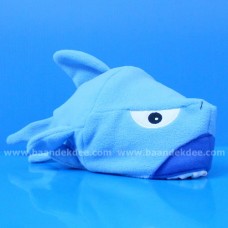 หมวกสัตว์-112 หมวกสัตว์แฟนซี หมวกปลาฉลามสีฟ้า
